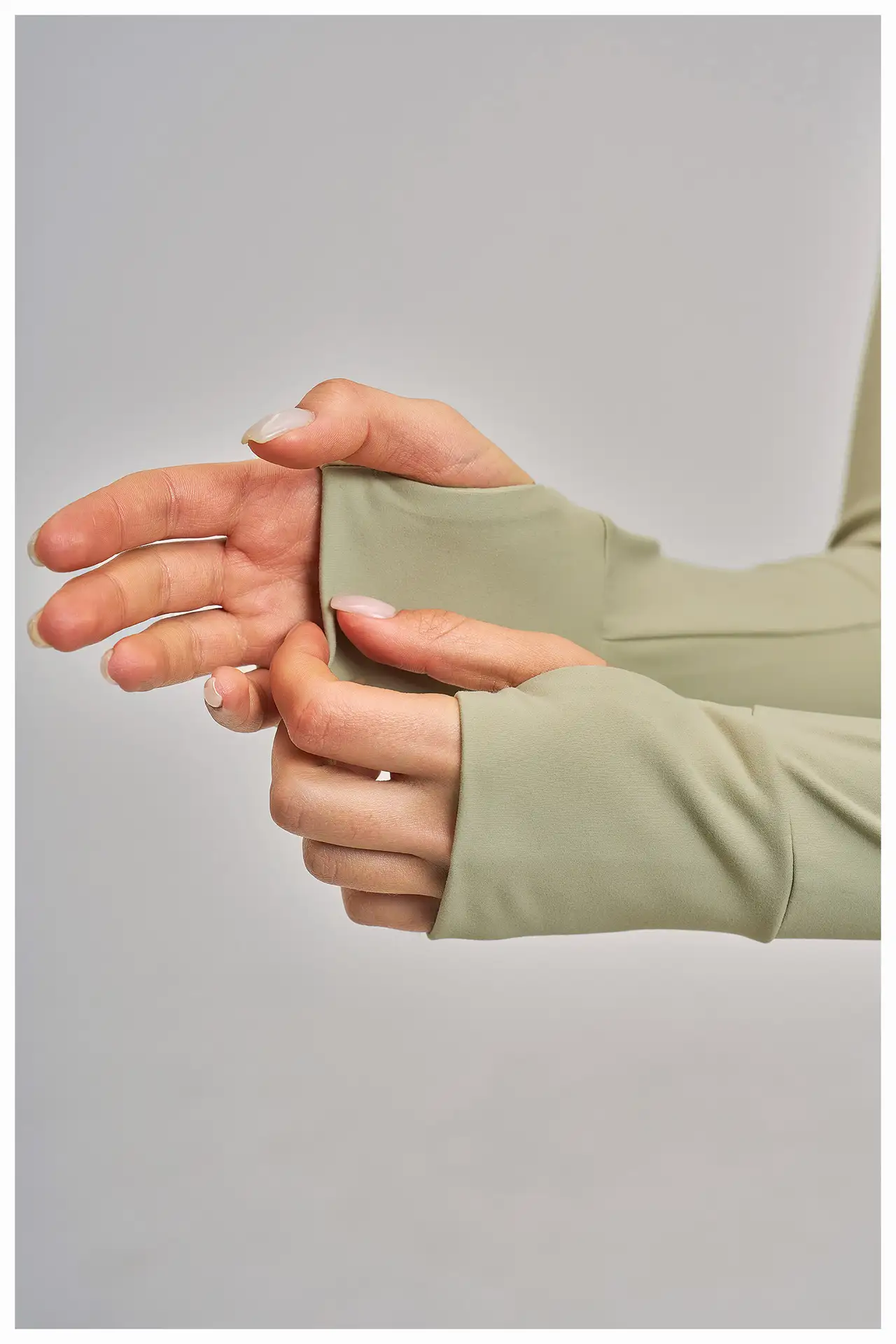 Brushed Long Sleeve Yoga Jacket with Thumbholes | OUYI Activewear