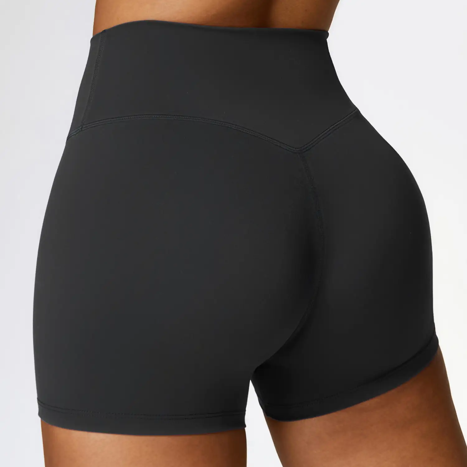 High Waisted Brushed Yoga Shorts | OUYI Activewear
