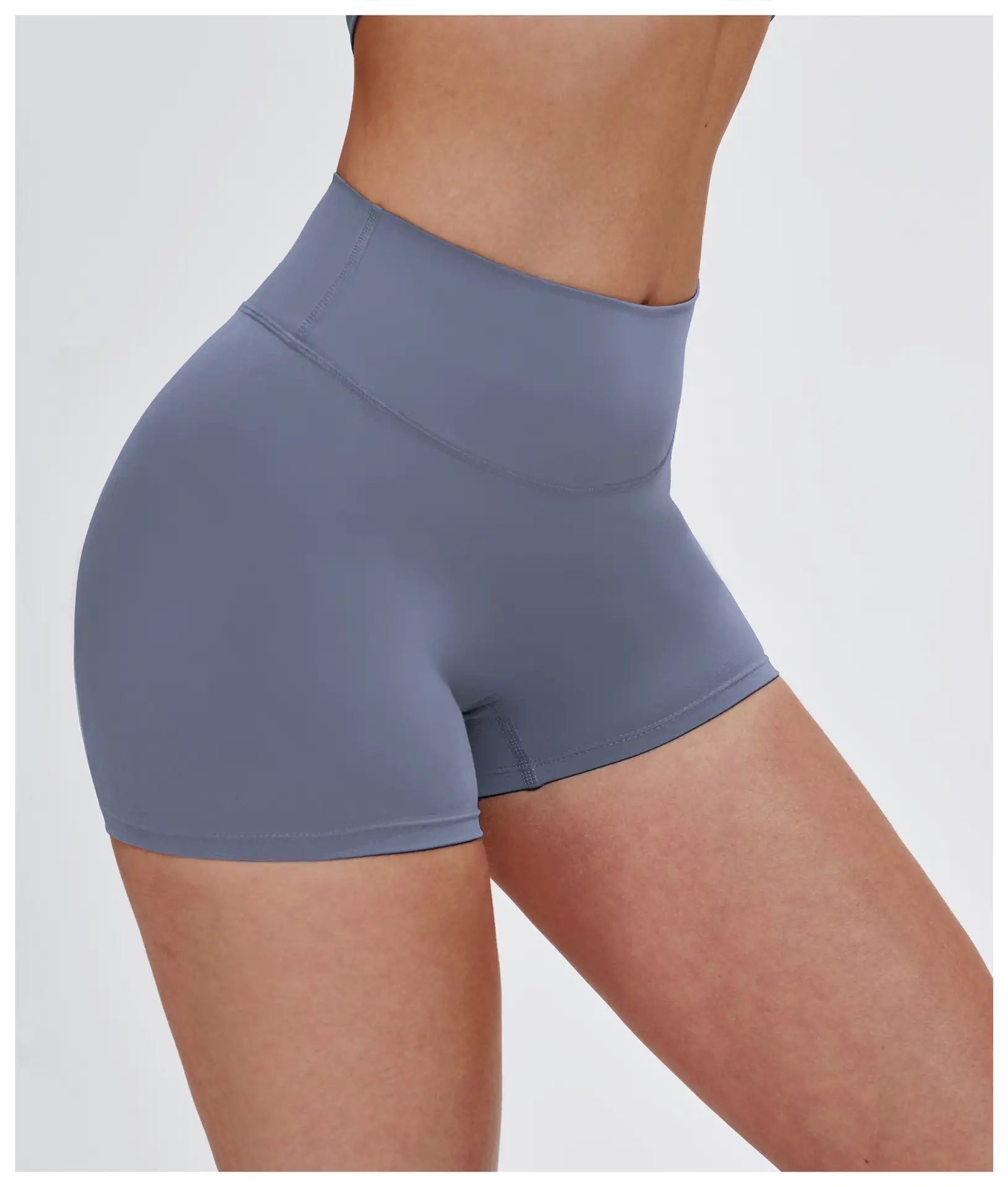 High Waisted Brushed Yoga Shorts | OUYI Activewear