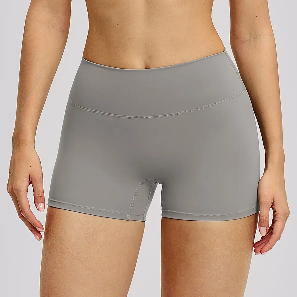 High Waisted Brushed Yoga Shorts | OUYI Activewear