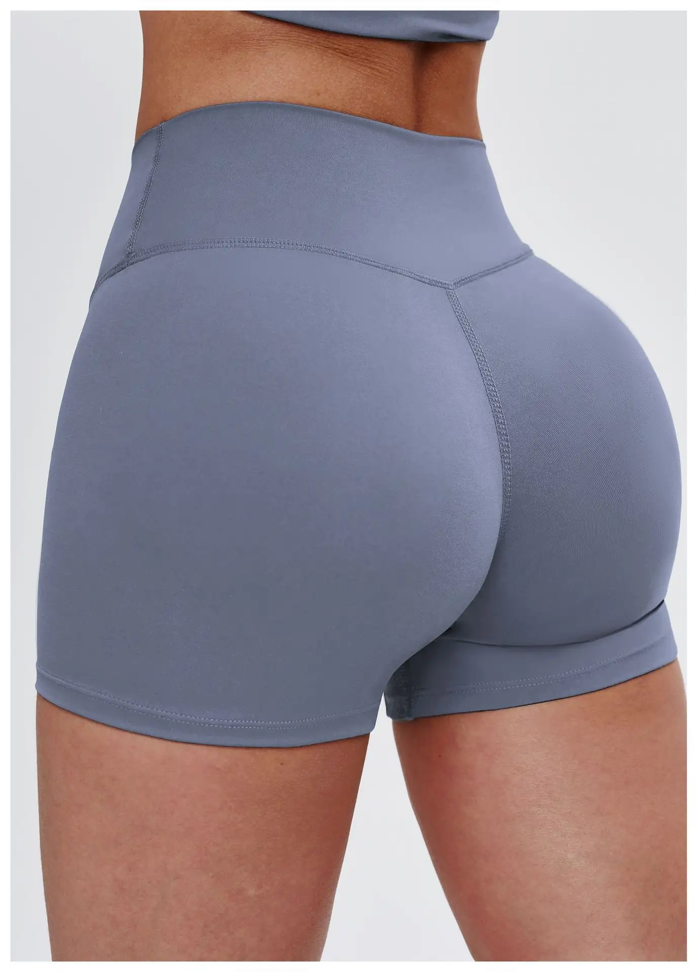 High Waisted Brushed Yoga Shorts | OUYI Activewear