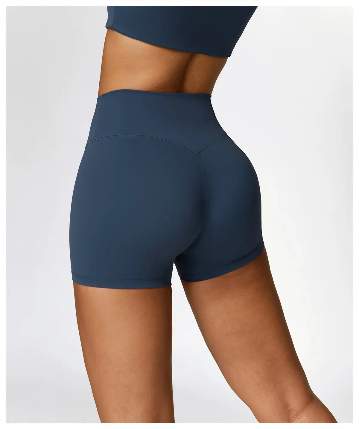 High Waisted Brushed Yoga Shorts | OUYI Activewear