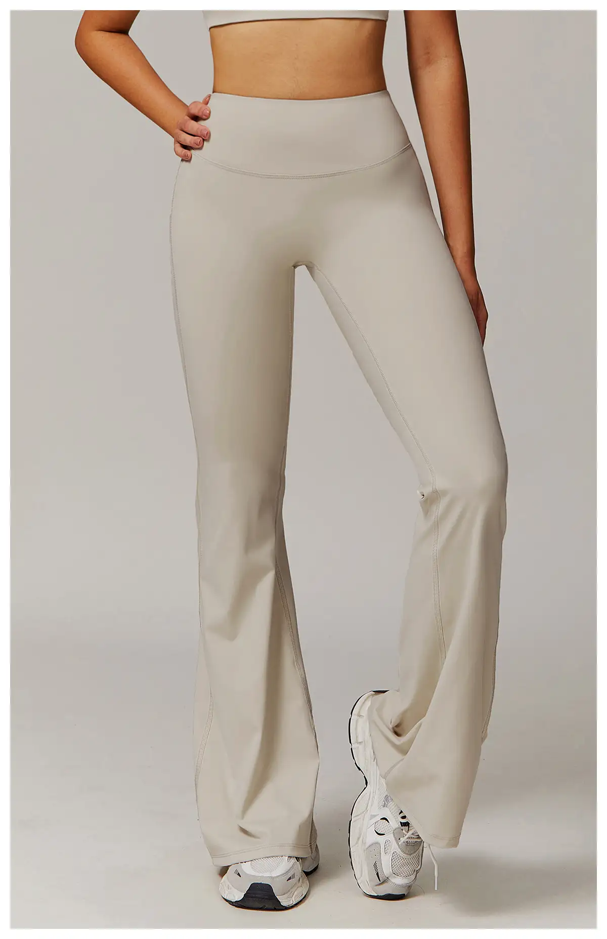 High Waisted Flared Yoga Pants | OUYI Activewear