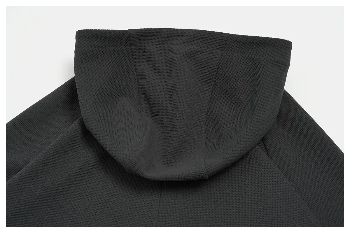 Men's Anti-Static Waffle Knit Zip Hoodie Manufacturer | OUYI