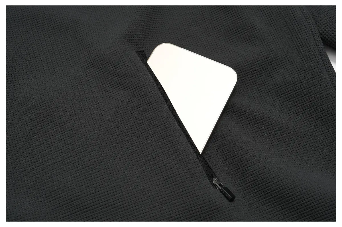 Men's Anti-Static Waffle Knit Zip Hoodie Manufacturer | OUYI