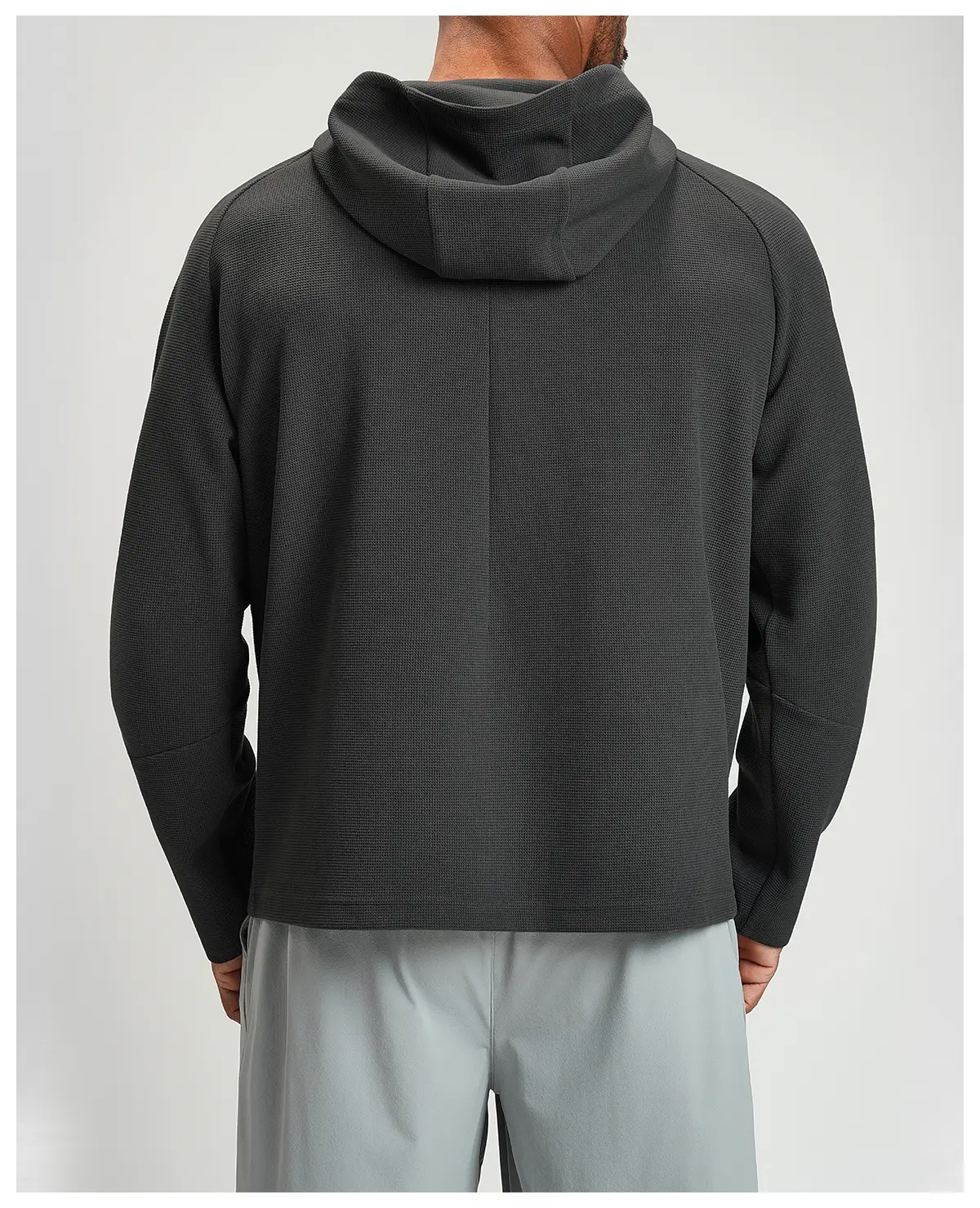 Men's Anti-Static Waffle Knit Zip Hoodie Manufacturer | OUYI