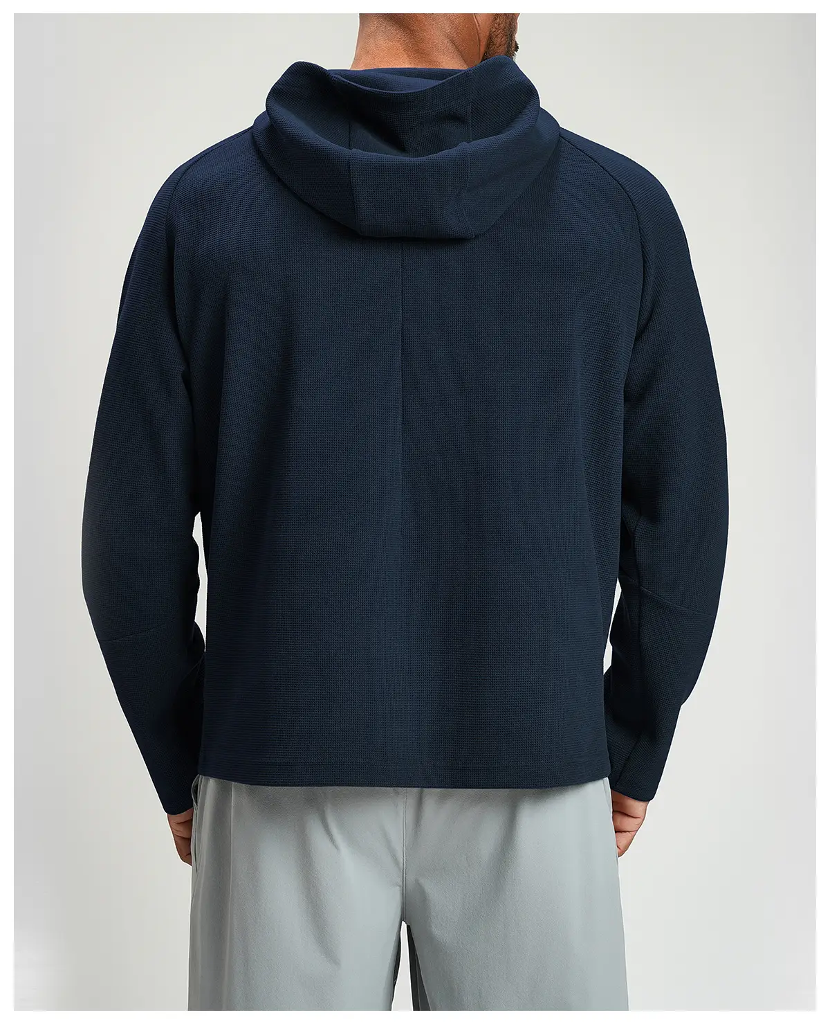 Men's Anti-Static Waffle Knit Zip Hoodie Manufacturer | OUYI