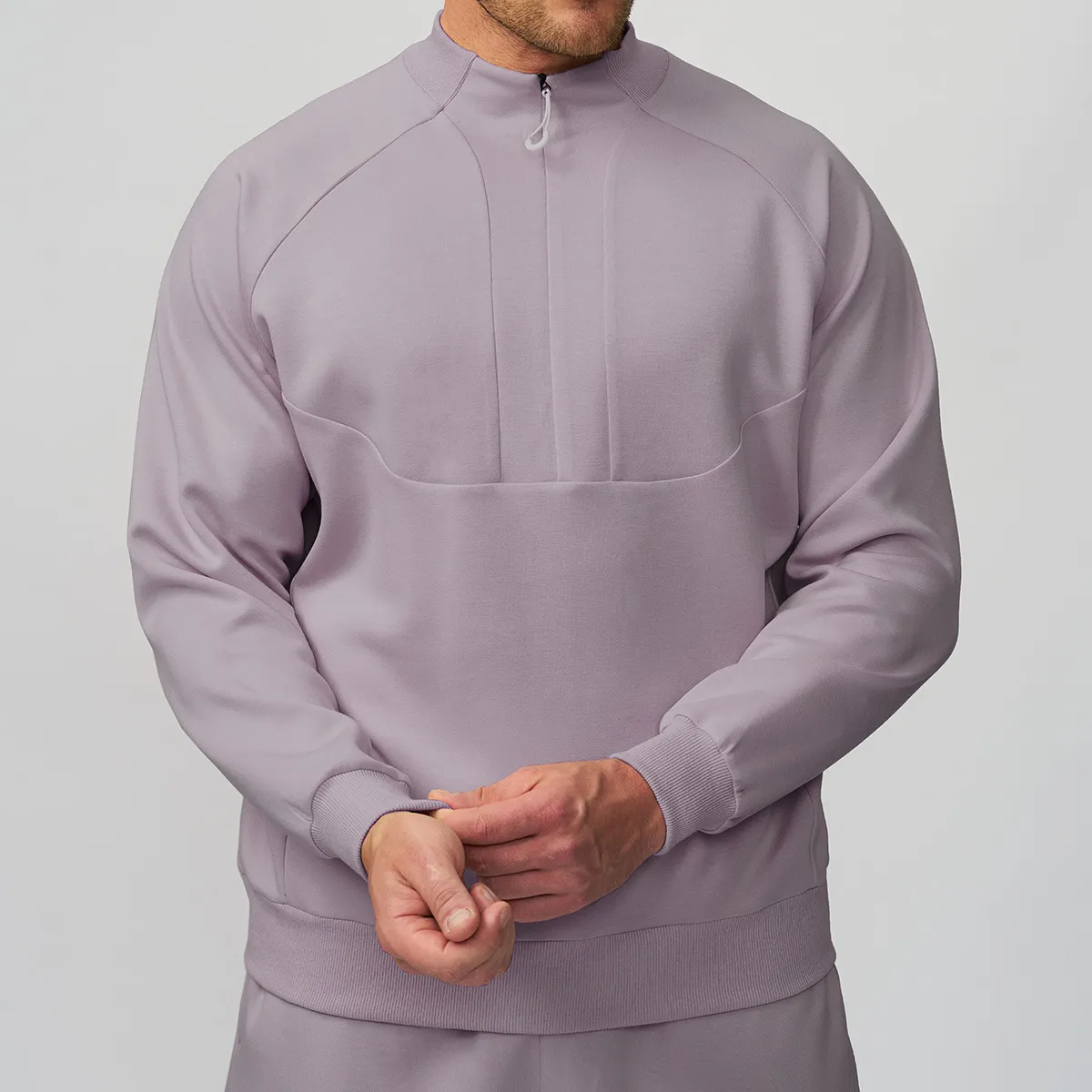 Men's Lightweight Warm Half-Zip Performance Pullover | OUYI