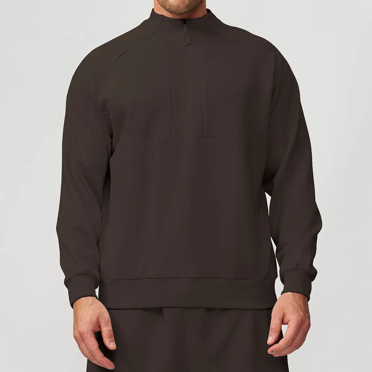 Men's Lightweight Warm Half-Zip Performance Pullover | OUYI