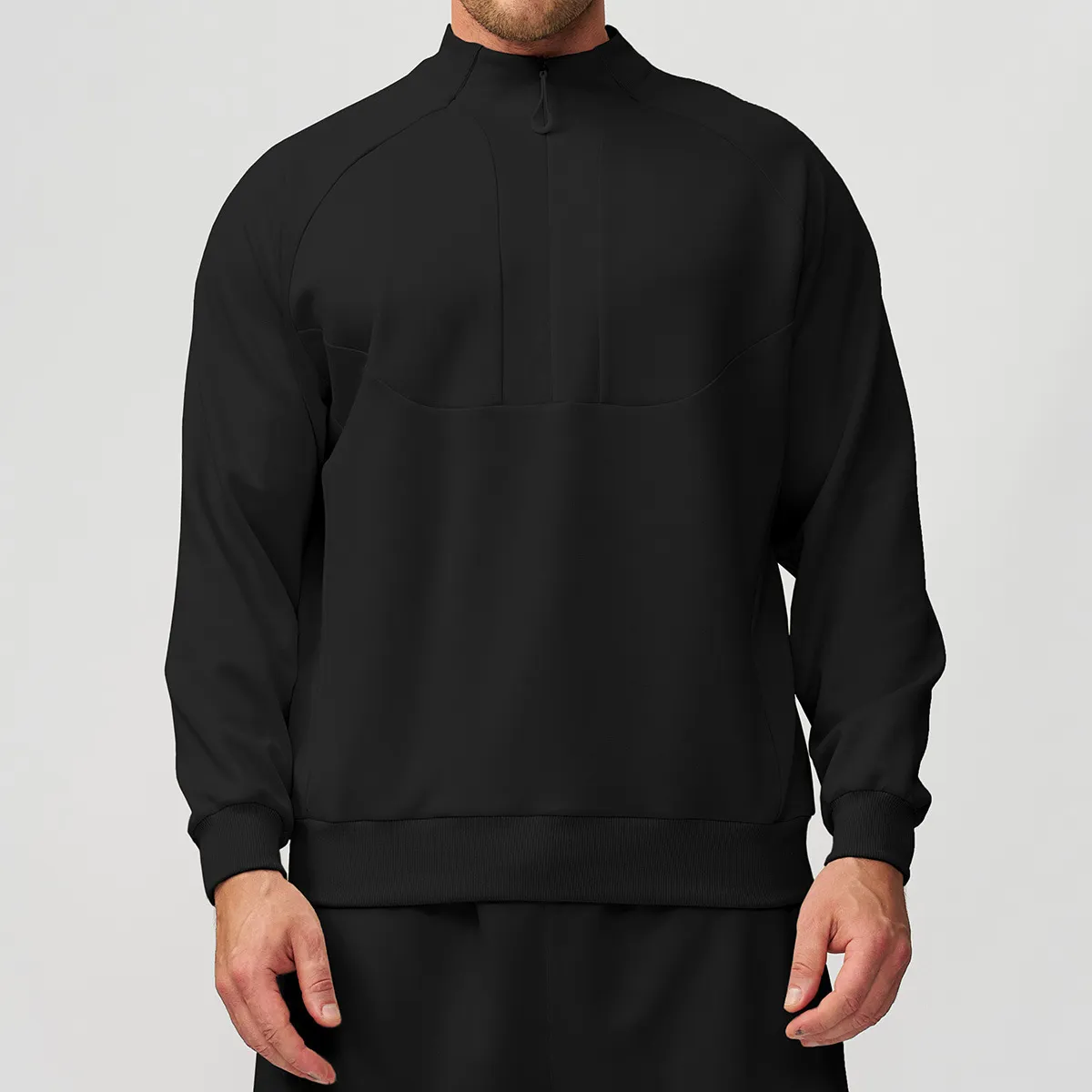 Men's Lightweight Warm Half-Zip Performance Pullover | OUYI