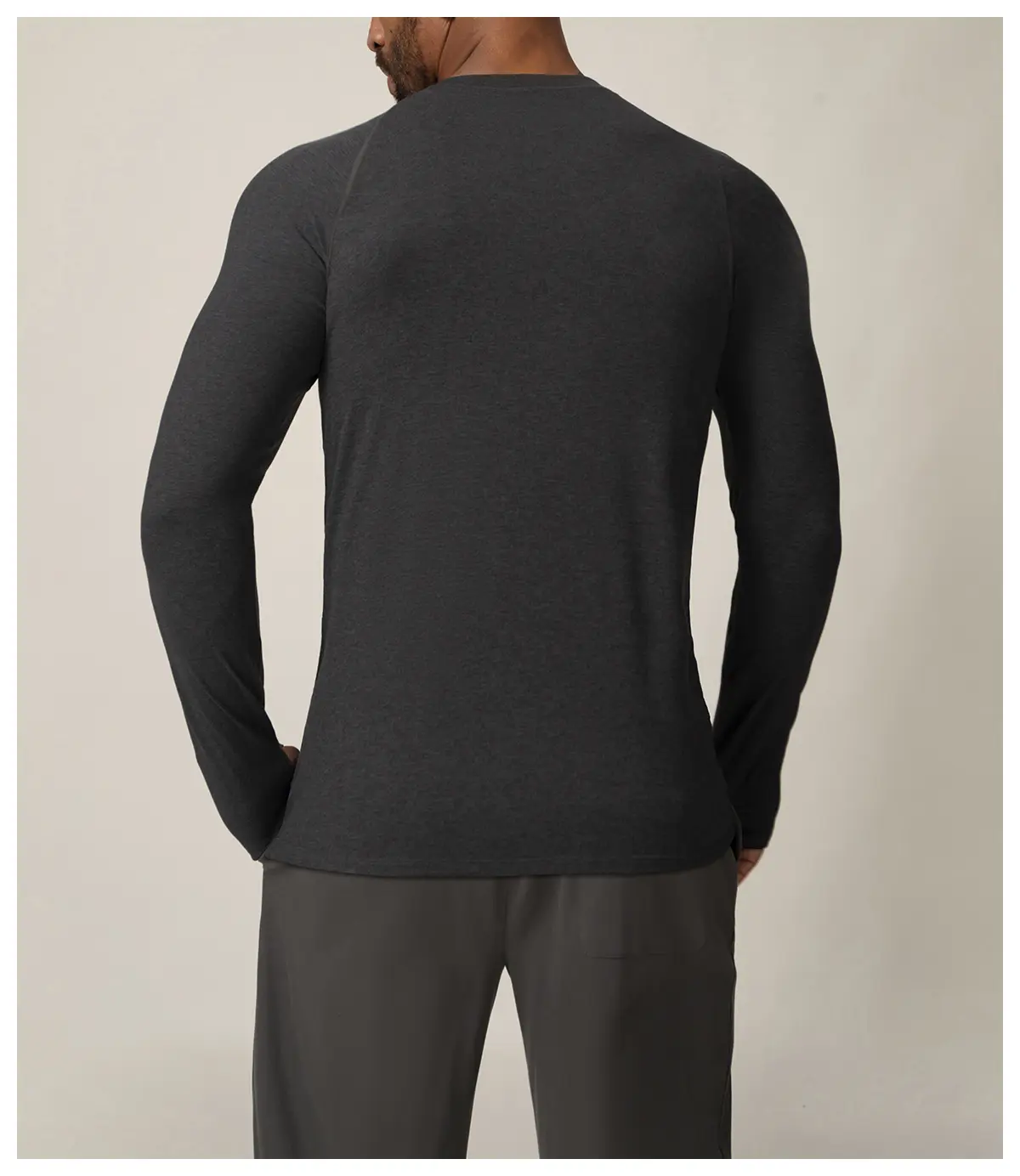 Men's Quick-Dry Performance Long Sleeve with Thumbholes | OUYI Activewear