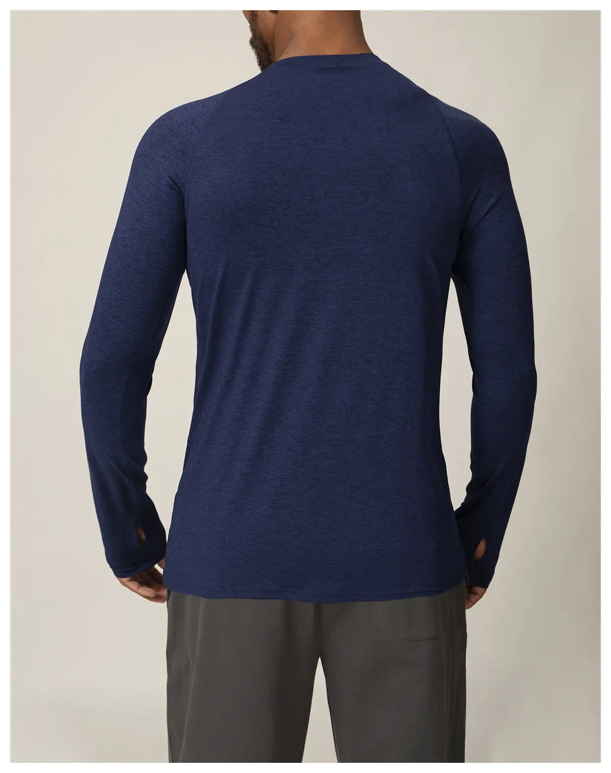 Men's Quick-Dry Performance Long Sleeve with Thumbholes | OUYI Activewear