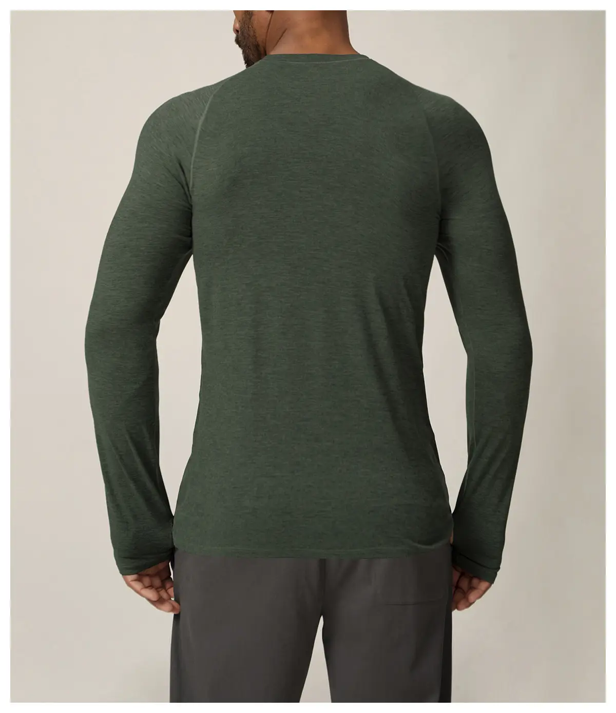 Men's Quick-Dry Performance Long Sleeve with Thumbholes | OUYI Activewear
