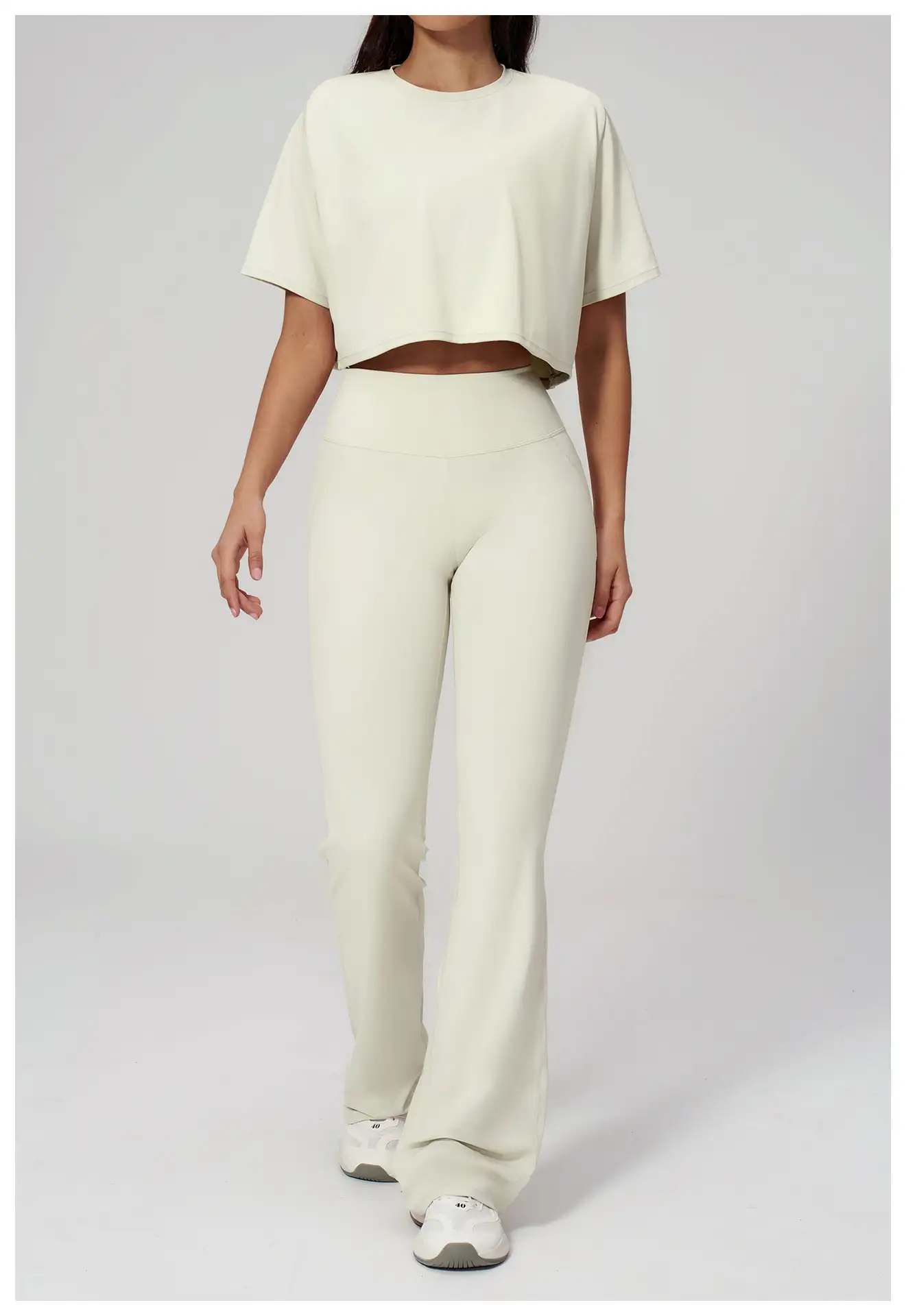 Cropped Oversized Sports T-Shirt | OUYI Activewear