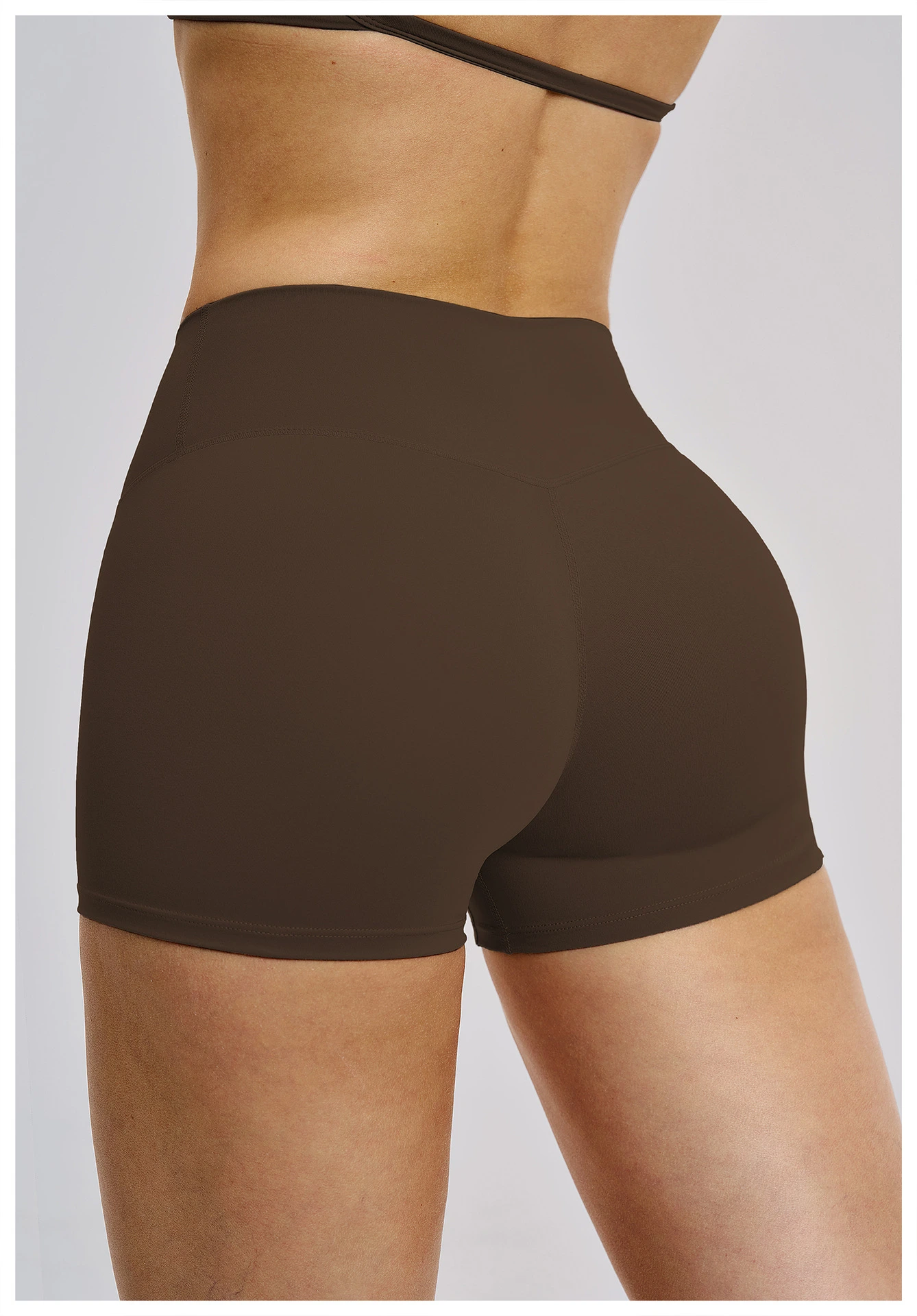 Premium Brushed High-Waisted Yoga Shorts - Tummy Control Fitness Biker Shorts