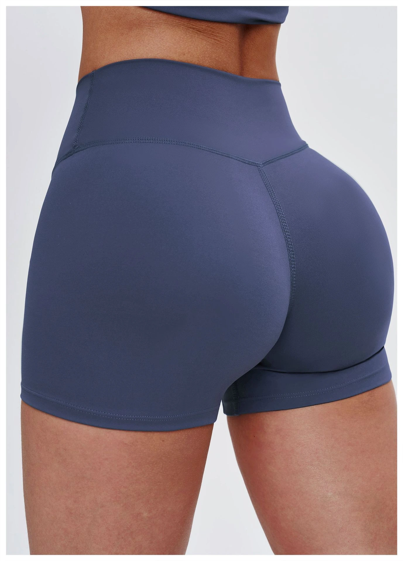 Premium Brushed High-Waisted Yoga Shorts - Tummy Control Fitness Biker Shorts