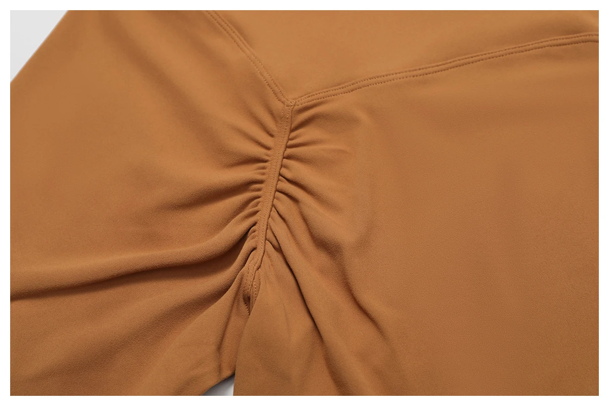 Premium High-Waisted Flared Yoga Pants - 4-Needle 6-Thread Fitness Leggings