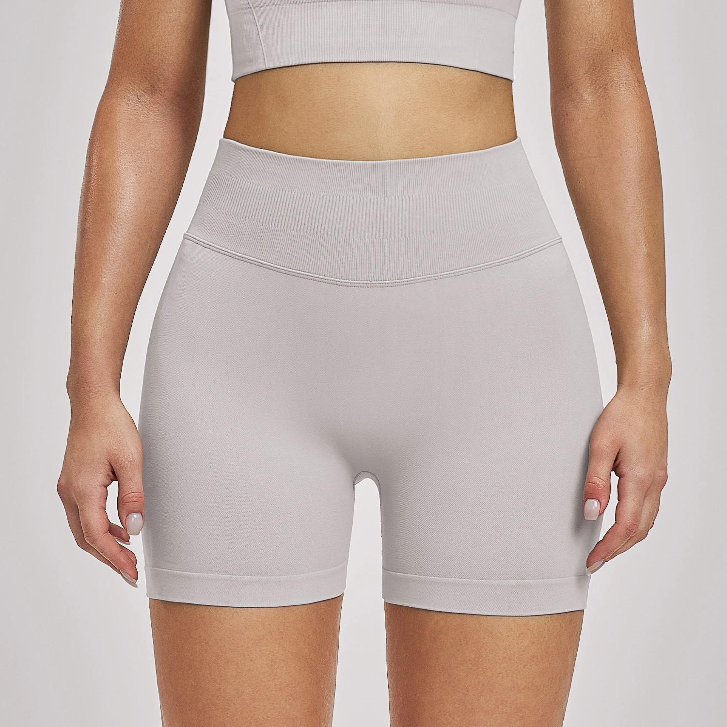 Premium Seamless High-Waisted Yoga Shorts - Sculpting Quick-Dry Fitness Shorts