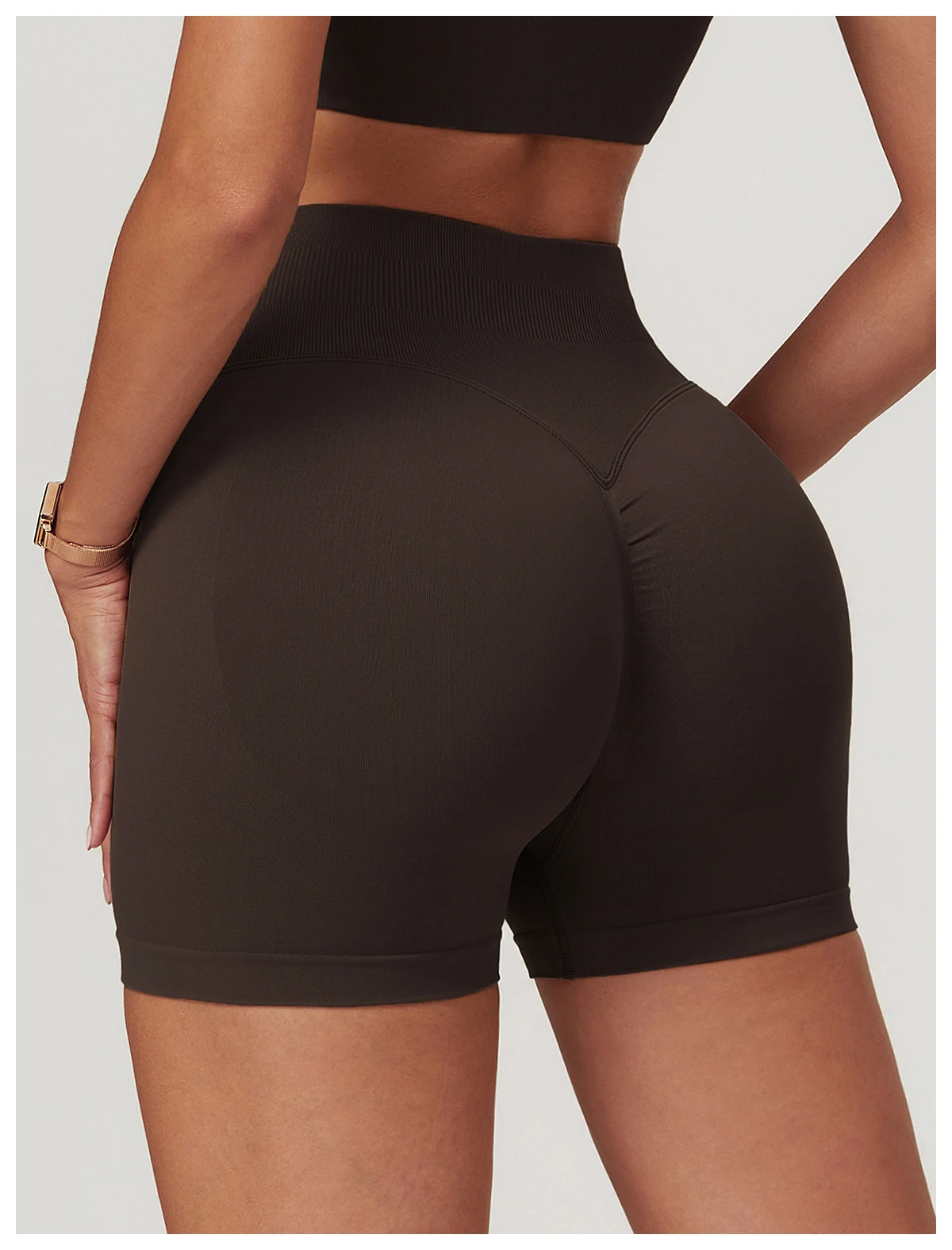 Premium Seamless High-Waisted Yoga Shorts - Sculpting Quick-Dry Fitness Shorts