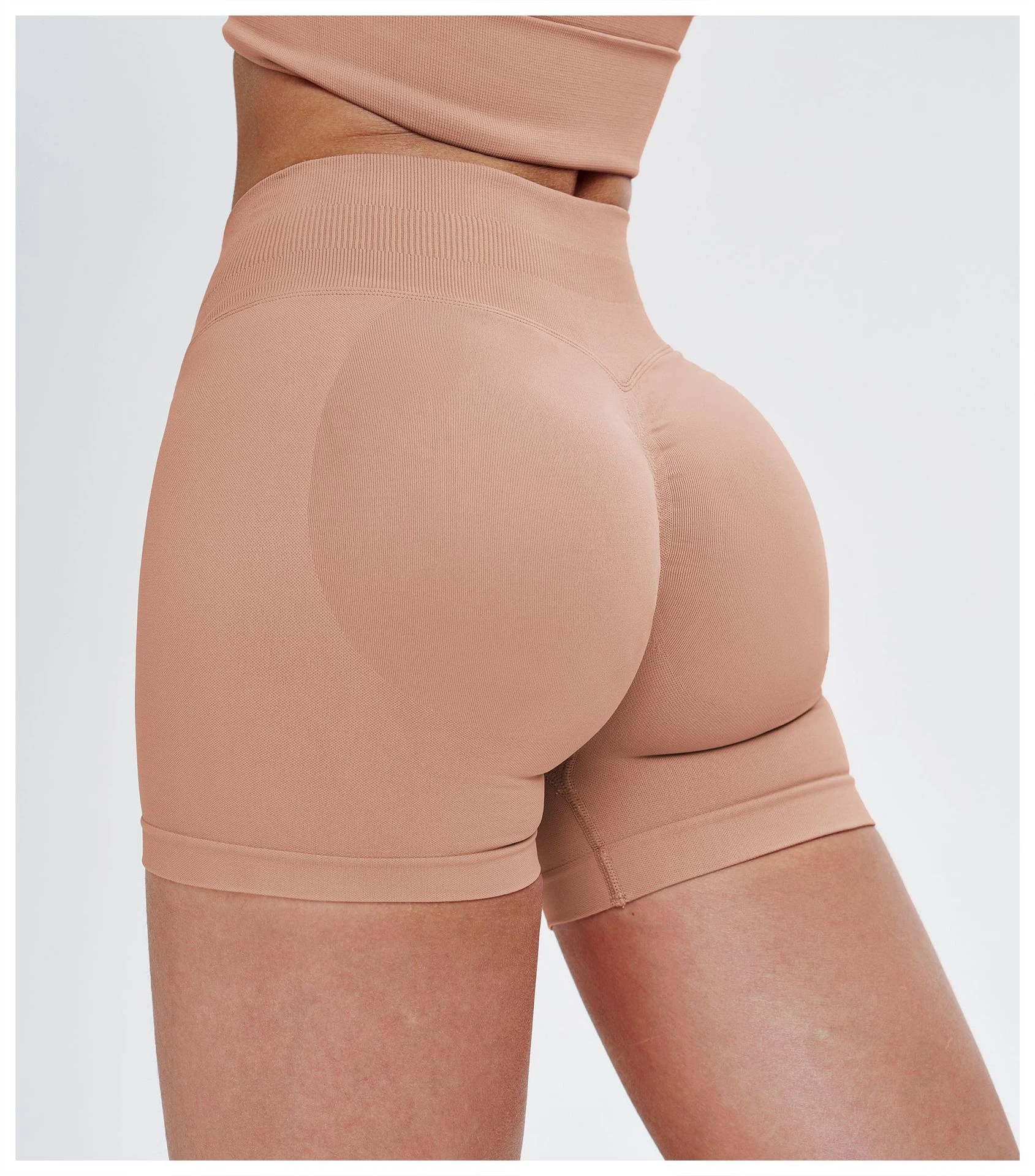 Premium Seamless High-Waisted Yoga Shorts - Sculpting Quick-Dry Fitness Shorts