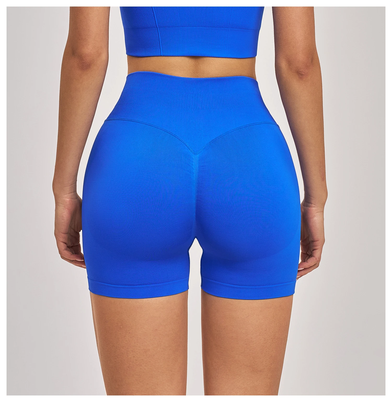 Premium Seamless High-Waisted Yoga Shorts - Sculpting Quick-Dry Fitness Shorts