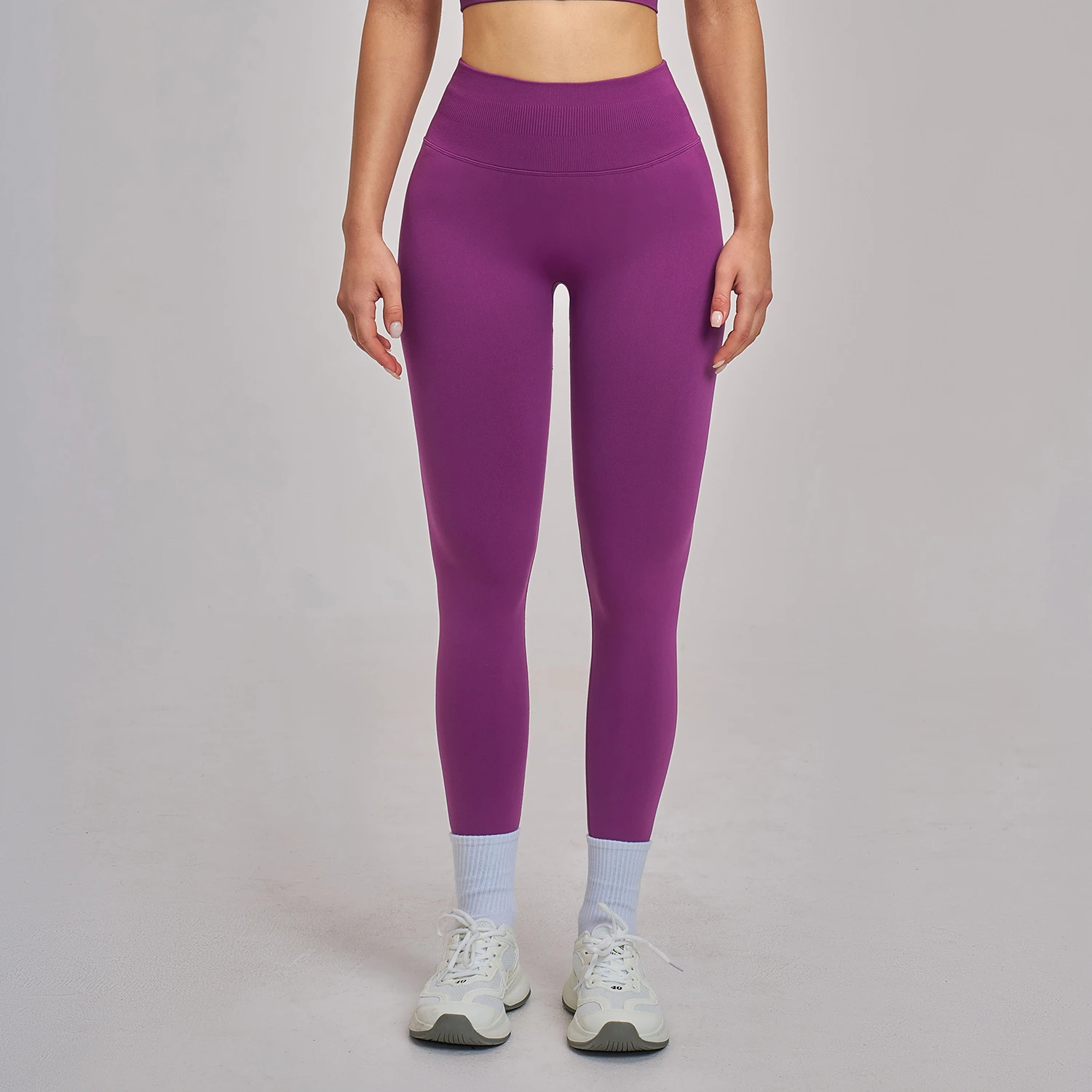 Seamless Cloud-Feel Fitness Leggings - High-Waisted Squat-Proof Workout Tights