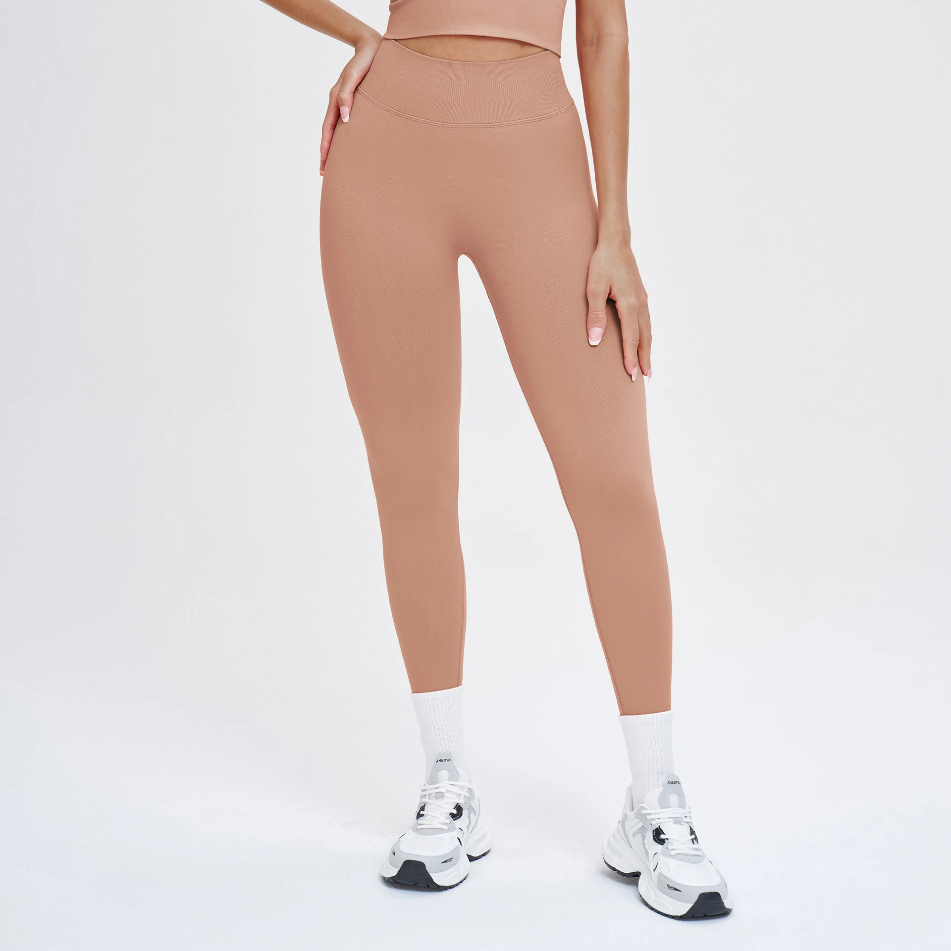 Seamless Cloud-Feel Fitness Leggings - High-Waisted Squat-Proof Workout Tights