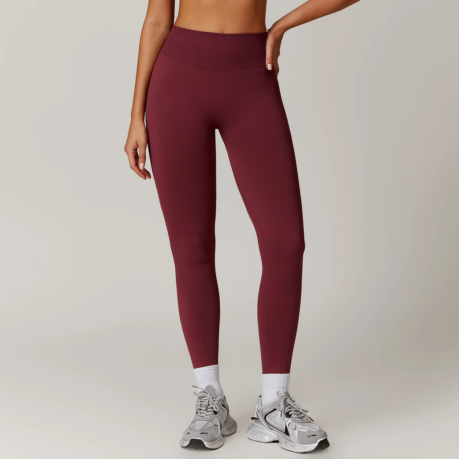 Seamless Cloud-Feel Fitness Leggings - High-Waisted Squat-Proof Workout Tights