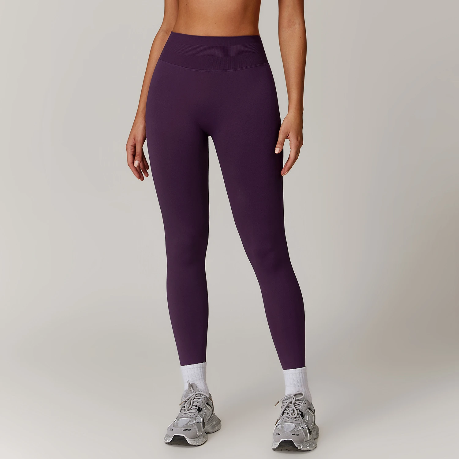 Seamless Cloud-Feel Fitness Leggings - High-Waisted Squat-Proof Workout Tights