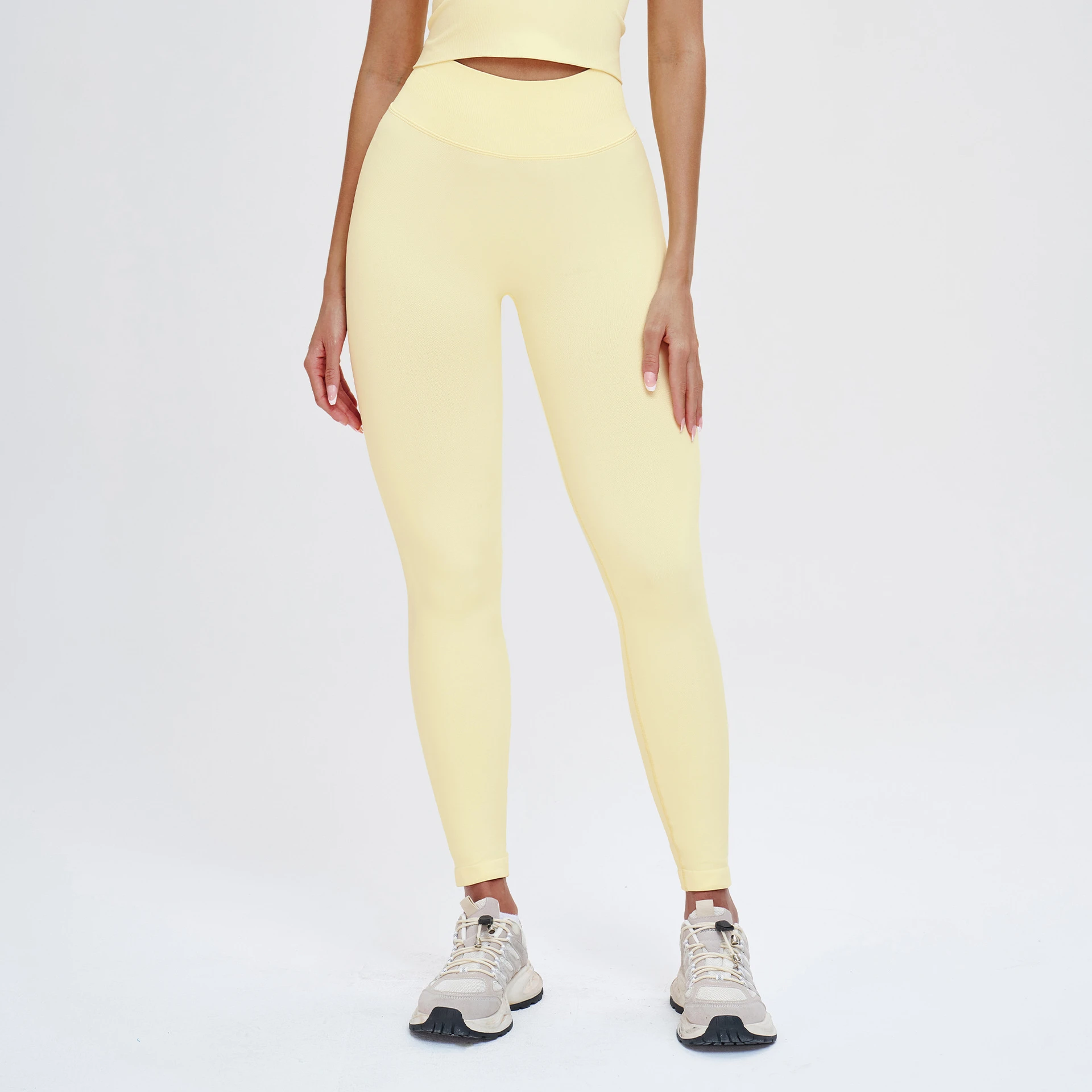 Seamless Cloud-Feel Fitness Leggings - High-Waisted Squat-Proof Workout Tights