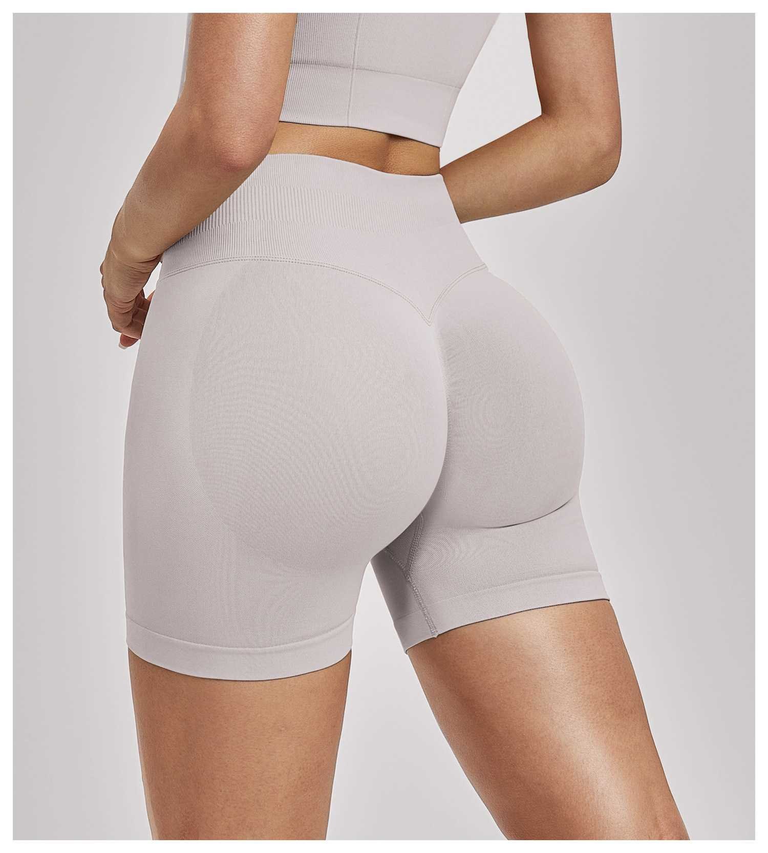 Seamless High Waisted Scrunch Bum Yoga Shorts Manufacturer | OUYI