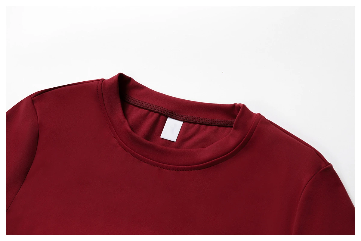 Slim Fit Crew Neck Active Short Sleeve Top