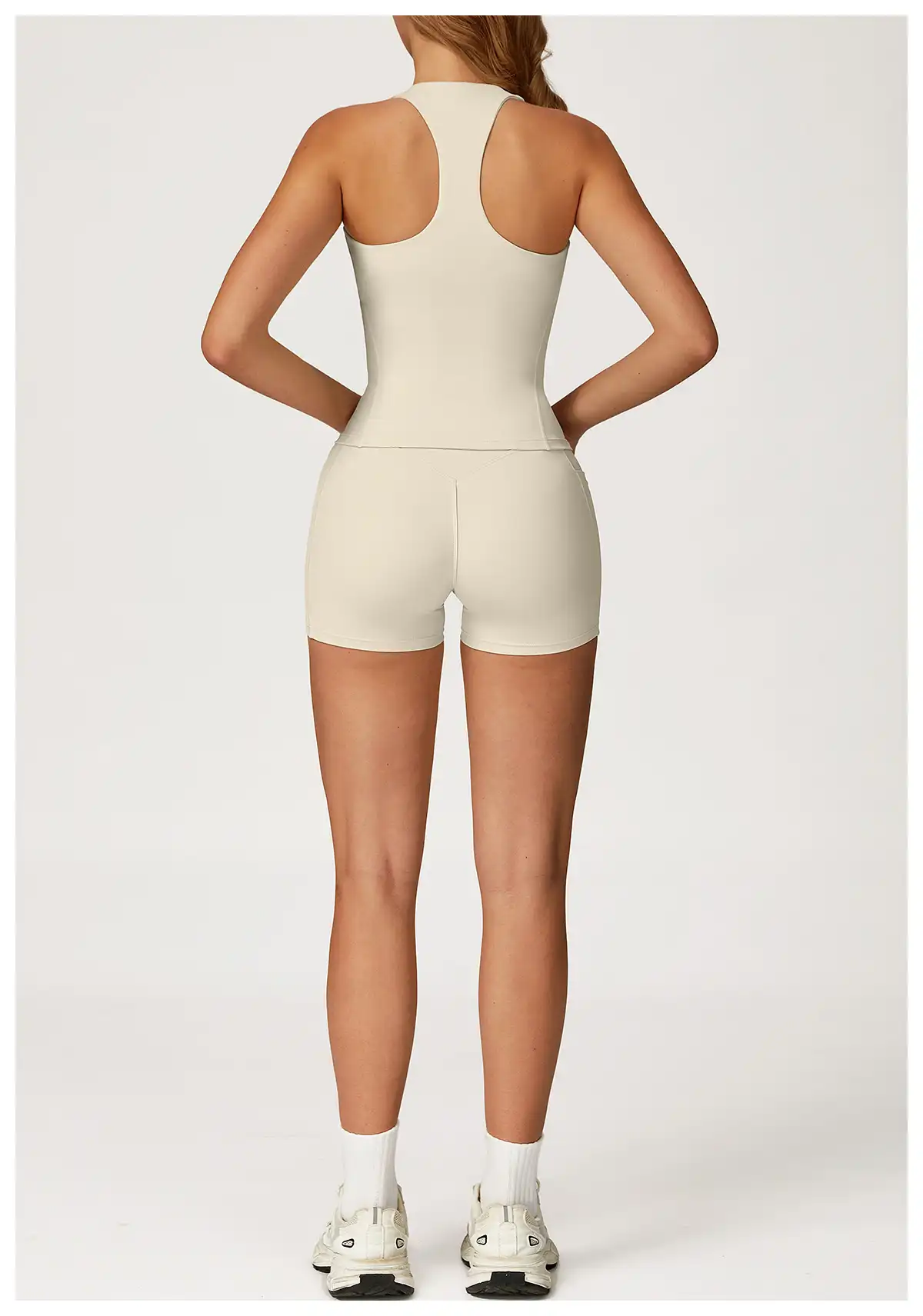 Square Neck Cross Waist Yoga Set Manufacturer | OUYI Activewear