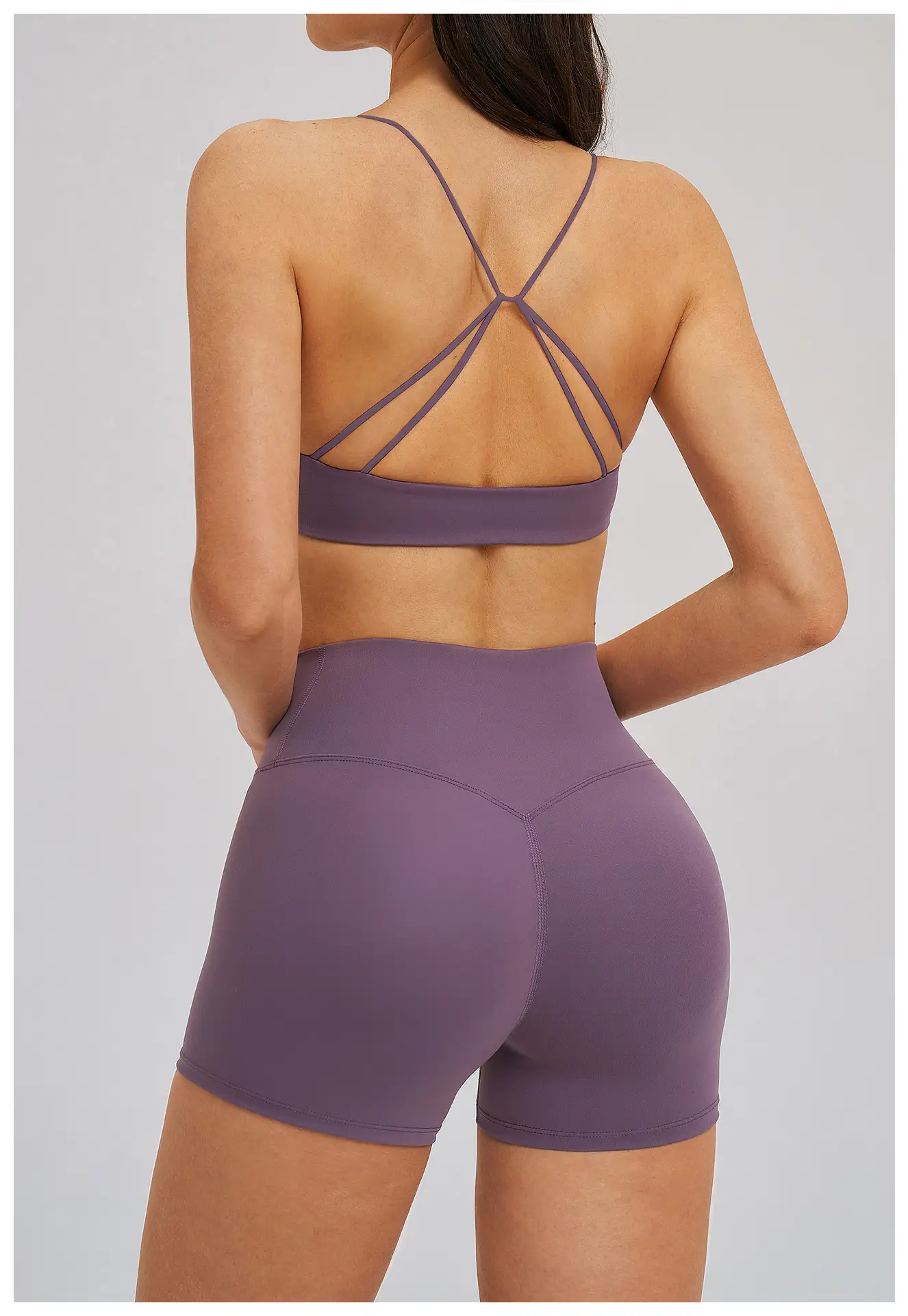 Twist Front Strappy Back Yoga Bra | OUYI Activewear