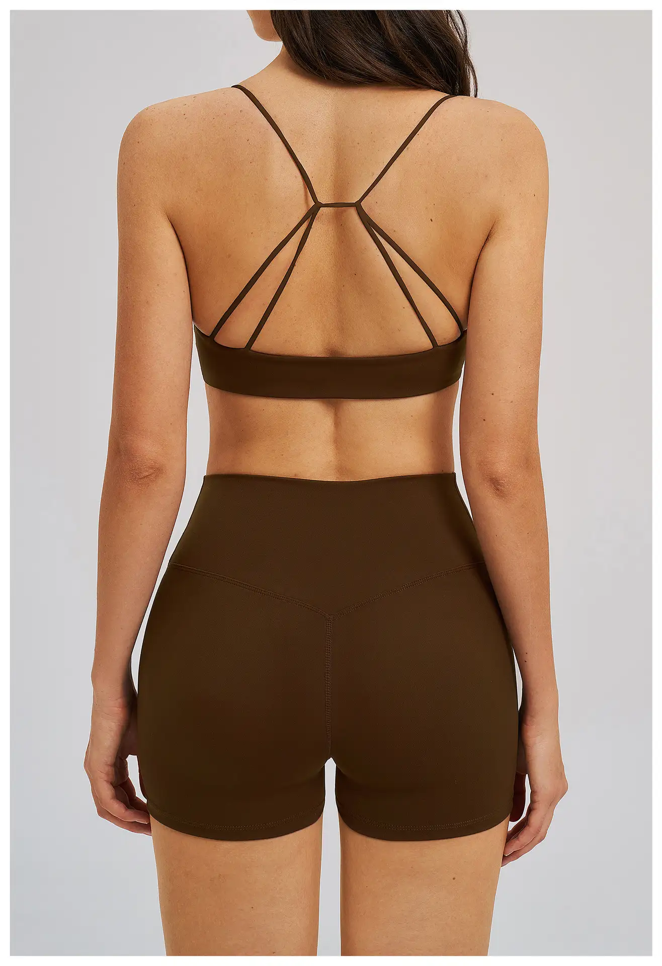 Twist Front Strappy Back Yoga Bra | OUYI Activewear